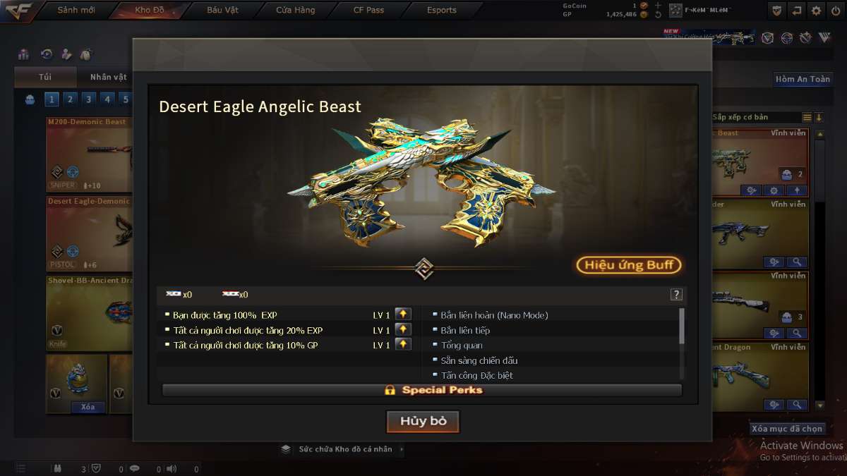 shop acc cf uy tin gia re